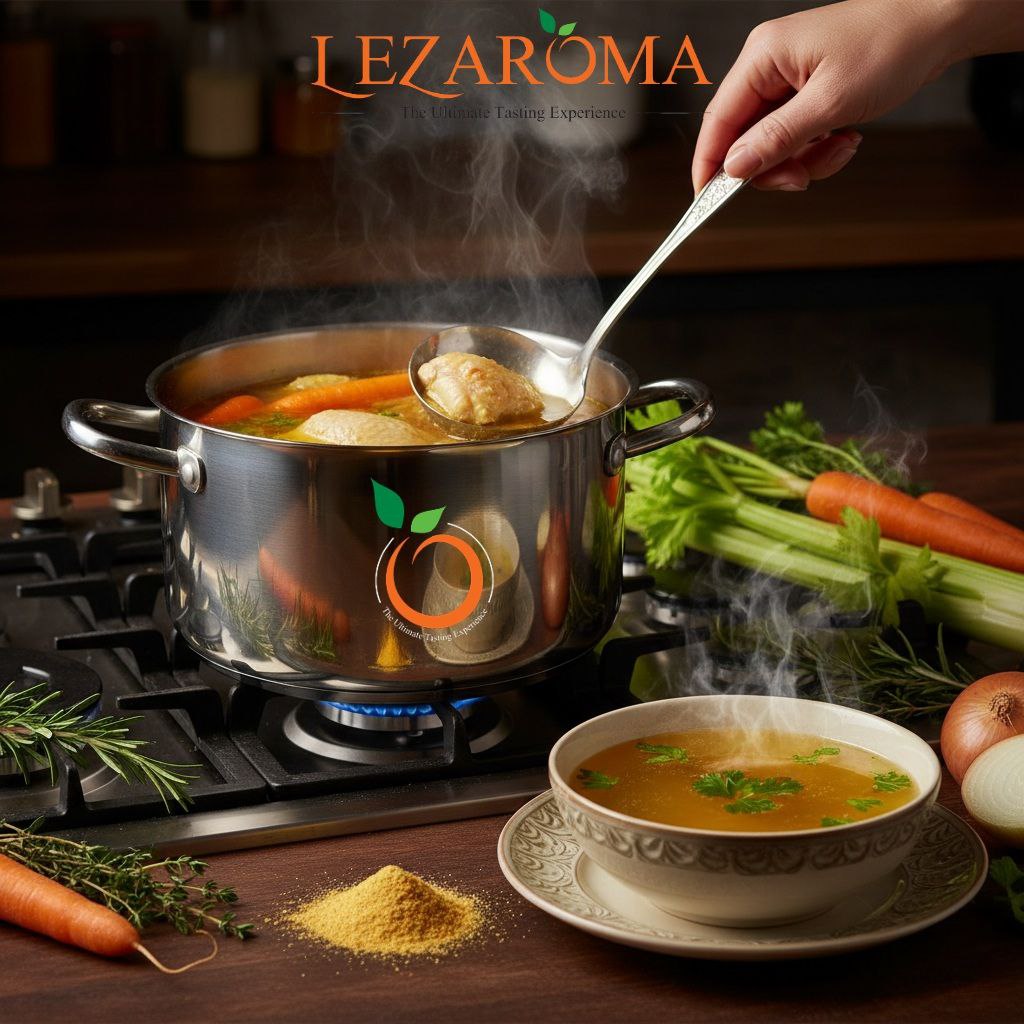 نكهة مرقة الدجاج